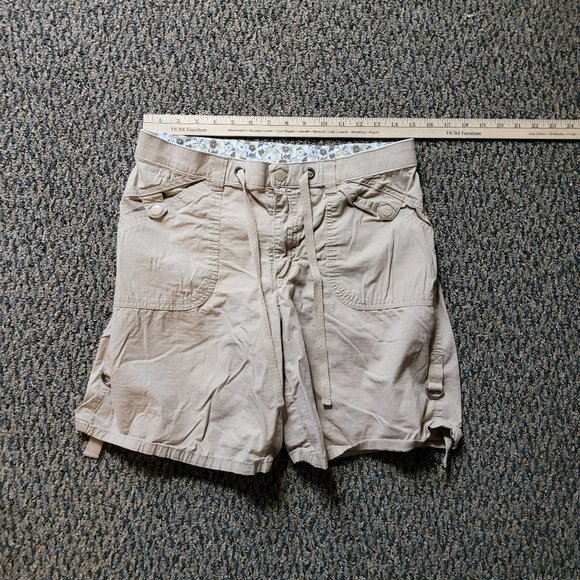 Lee Tan Khaki Drawstring Bermuda Shorts Size 8 - Picture 5 of 6